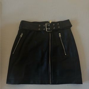 Leather skirt